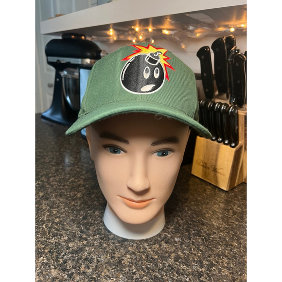 THE HUNDREDS Men’s Green Atom Bomb Baseball Hat - Picture 6 of 8